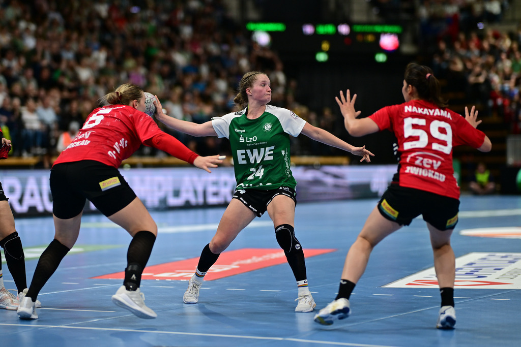 Handball I Frauen I Saison 2025-2026 I 1. HBF I 1. Spieltag I VfL Oldenburg - BSV Sachsen Zwickau | Der Sportfotograf. - Realisiert mit Pictrs.com