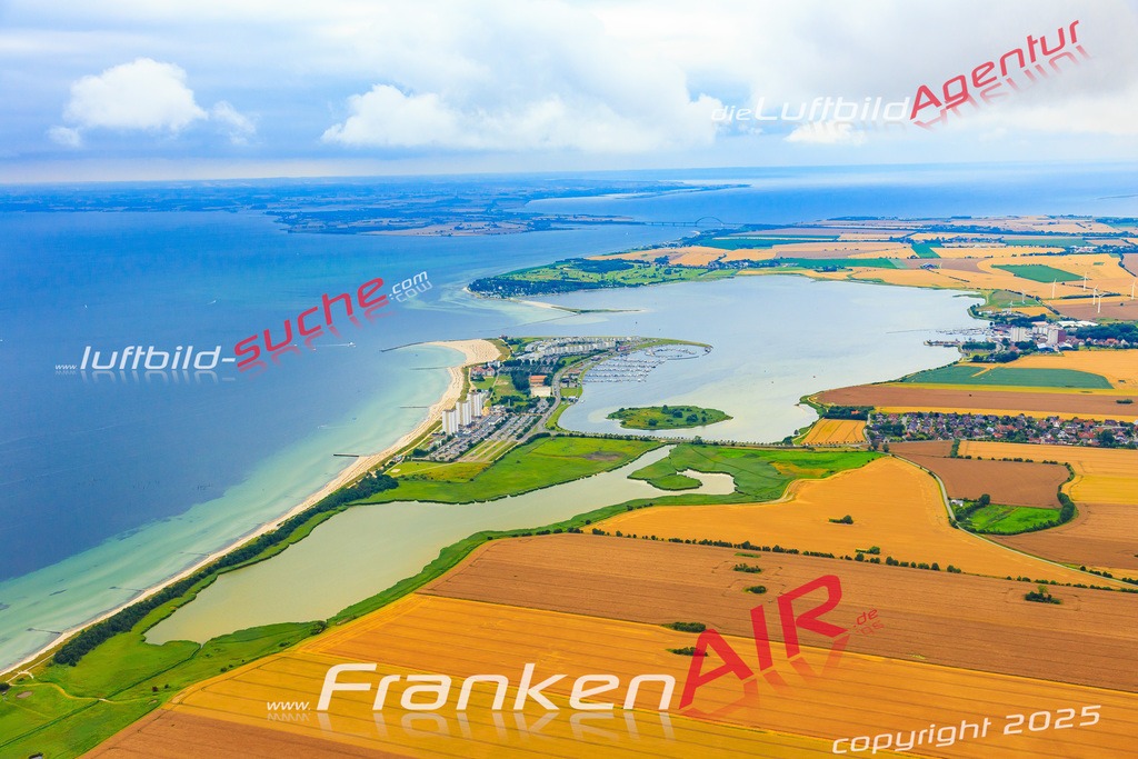 Luftbild von  Fehmarn - Luftaufnahme wurde 2016 von https://frankenair.de mittels Flugzeug (keine Drohne) erstellt - die Geschenkidee