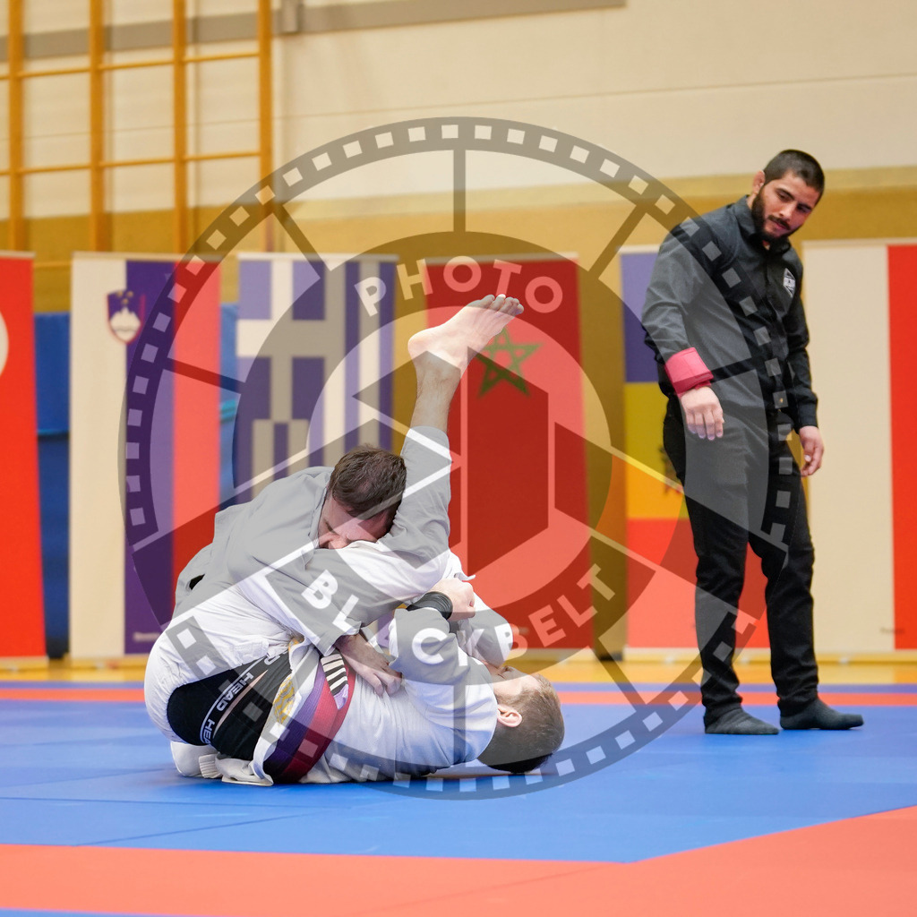 20240203PBB06621 | Fighters compete during the Brazilian Jiu-Jitsu Championship of the AJP Tour in Maintal by Frankfurt am Main, Germany, on February 2, 2024.