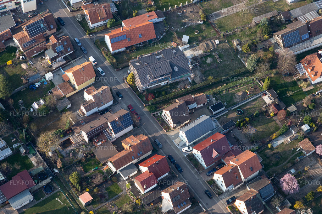 Luftbild: Waldstr in Kandel im Bundesland Rheinland-Pfalz in Deutschland. Foto: IMG_113212.jpg vom 23.03.2019 durch Werner Riehm/FLY-FOTO.de