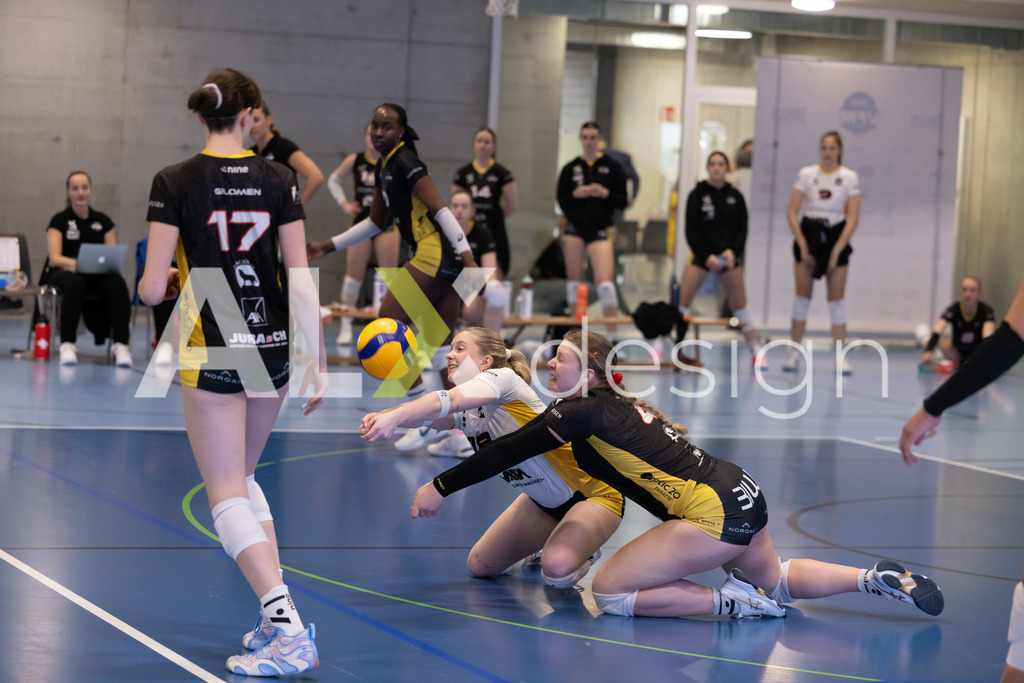 Volleyball I Frauen I Saison 2025-2026 I Volleyball NLA | Women I 1/4 Finals I  BIWI VFM - VC Kanti Schaffhausen I 01.03.2026 | 18 Kimy Chappatte (CH) (BIWI VFM) – Libero  //  4 Emma Faivet (CH) (BIWI VFM) – Außenangriff - Realisiert mit Pictrs.com