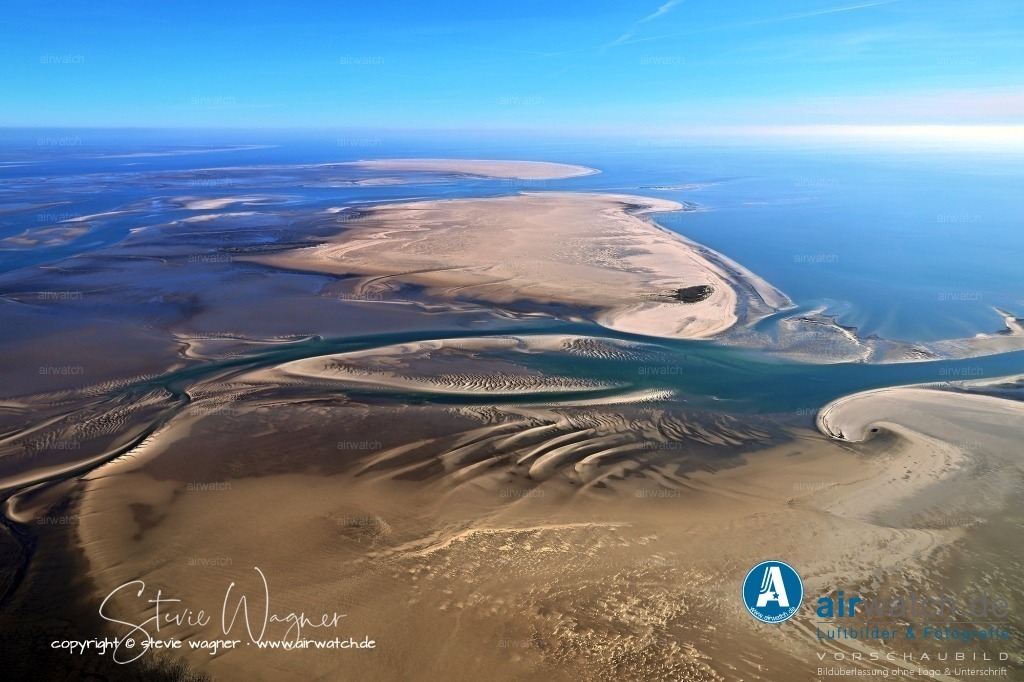Luftbilder Sandbänke Norderoogsand, Japsand, Süderoogsand | Norderoogsand befindet sich in der Schutzzone 1 des Nationalparks und darf daher nur mit Ausnahmegenehmigung betreten werden