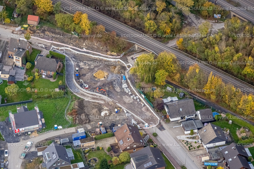 Hamm221011993 | Luftbild, Straßenbau Östingstraße und Günterstraße, Pelkum, Hamm, Ruhrgebiet, Nordrhein-Westfalen, Deutschland