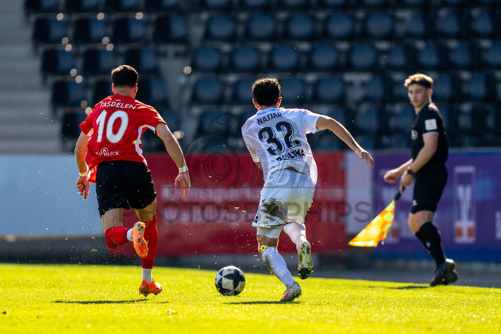 SG Sonnenhof Großaspach vs. KSV Hessen Kassel, Fussball, Regionalliga Südwest, 23. Spieltag, Saison 2025/2026, 07.03.2026 | Mert Tasdelen (SG Sonnenhof Großaspach, #10),SG Sonnenhof Großaspach vs. KSV Hessen Kassel, Fussball, Regionalliga Südwest, 23. Spieltag, Saison 2025/2026, 07.03.2026Foto: photosbyphips/Philip Ziegler
