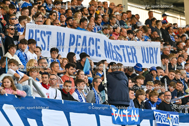 AUT, Admiral Bundesliga, FC Blau Weiss Linz vs SK Austria Klagenfurt | 30.09.2023, Hofmann Personal Stadion Linz, AUT, Admiral Bundesliga, FC Blau Weiss Linz vs SK Austria Klagenfurt, im Bild Fans - Zuschauer FC Blau Weiss Linz (Blau Weiss Linz)


// Admiral Bundesliga Match between FC Blau Weiss in Linz vs SK Austria Klagenfurt, Austria on 2023/09/30
