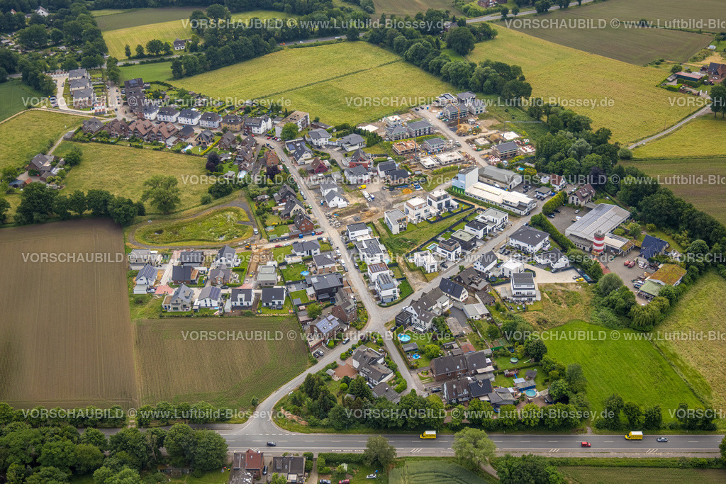 Dorsten220604712 | Luftbild, Einfamilienhäuser Neubaugebiet Auf dem Beerenkamp / Schwickingsfeld und Tidenwiese, Feldmark, Dorsten, Ruhrgebiet, Nordrhein-Westfalen, Deutschland
