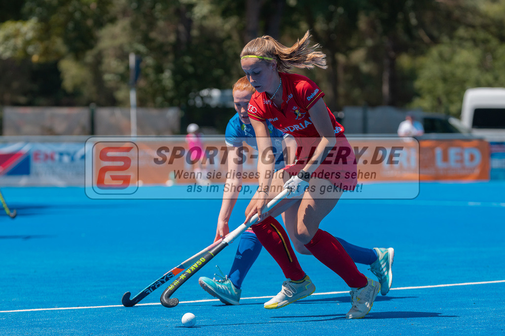 HK_20230708_109859 | Euro Hockey WU18 Belgium - Scotland Championship Girls &amp; Boys am 8.7.2023 CHTC , Krefeld ,