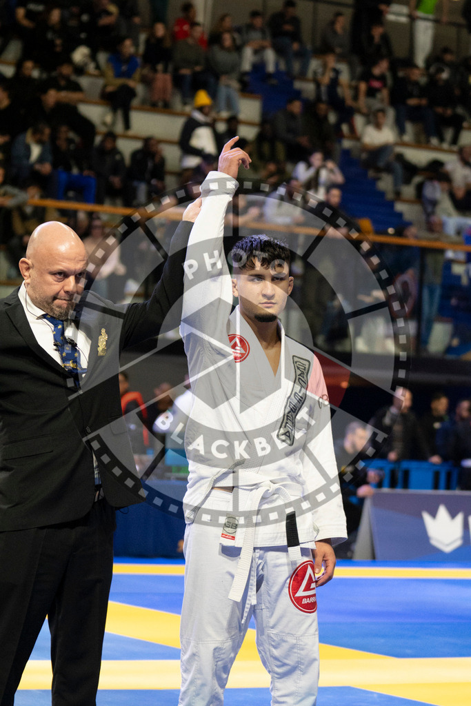 20240119PBB0615 | Fighters compete during the IBJJF European Championship in Paris, France, on January 19, 2024.