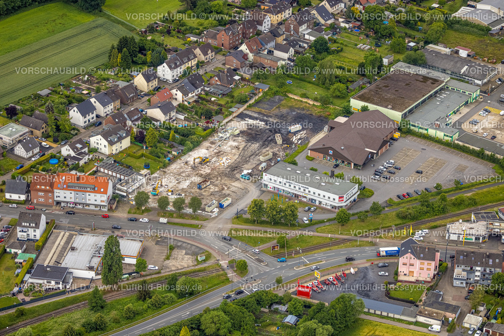Hamm220602358 | Luftbild, Lidl Baustelle Werler Straße auf dem Gelände des ehemaligen Autohauses Grewe, hinter dem Aldi Supermarkt, Mitte, Hamm, Ruhrgebiet, Nordrhein-Westfalen, Deutschland