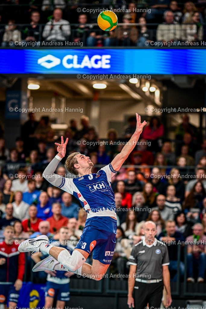 Volleyball I Herren I Saison 2024-2025 I Champions League Volley I 4th Round Leg 4  CLVM 84 I SVG Lüneburg - Levski SOFIA I 18.12.2024 | a-hannig - Realisiert mit Pictrs.com
