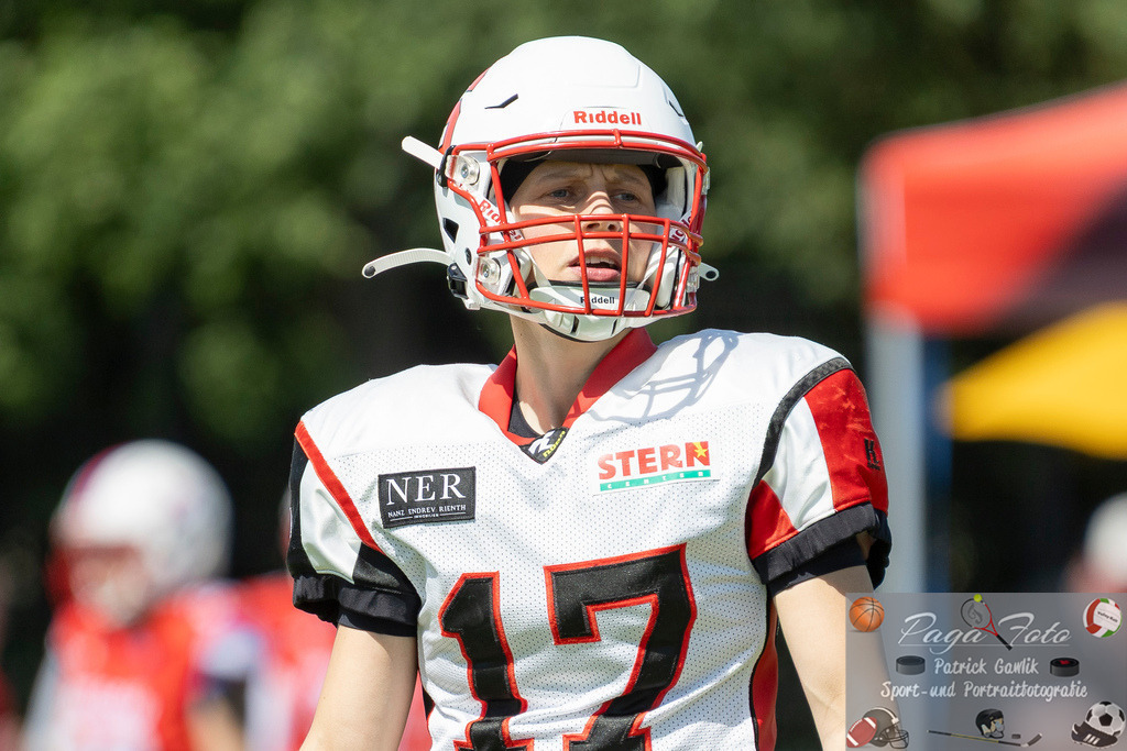 GFLW 1: German Football League Women 1: Rodgau Pioneers Ladies - Stuttgart Scorpions Sisters, 07.06.2026 | Pia Mende (Stuttgart Scorpions Sisters #17), Freisteller, Portrait / Porträt, Rodgau Pioneers Ladies - Stuttgart Scorpions Sisters, Rodgau, Maingau-Energie-Stadion "Am Weichsee", 7.6.2026 - Realisiert mit Pictrs.com