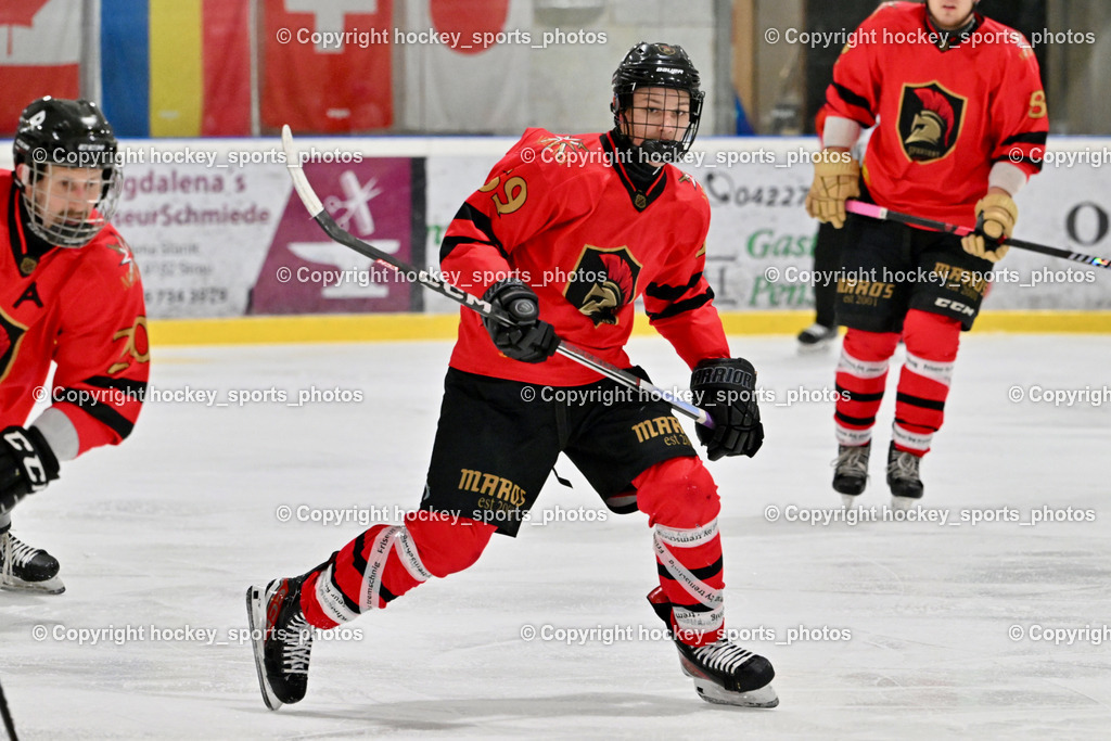 Lendhafen Seelöwen vs. Spartans Althofen | #69 Köck Jakob Spartans Althofen, Lendhafen Seelöwen vs. Spartans Althofen, Lendhafen Seelöwen vs. Spartans Althofen am 14.02.2025 in Ferlach (HTC Eishalle Ferlach), Austria, (Photo by Bernd Stefan)