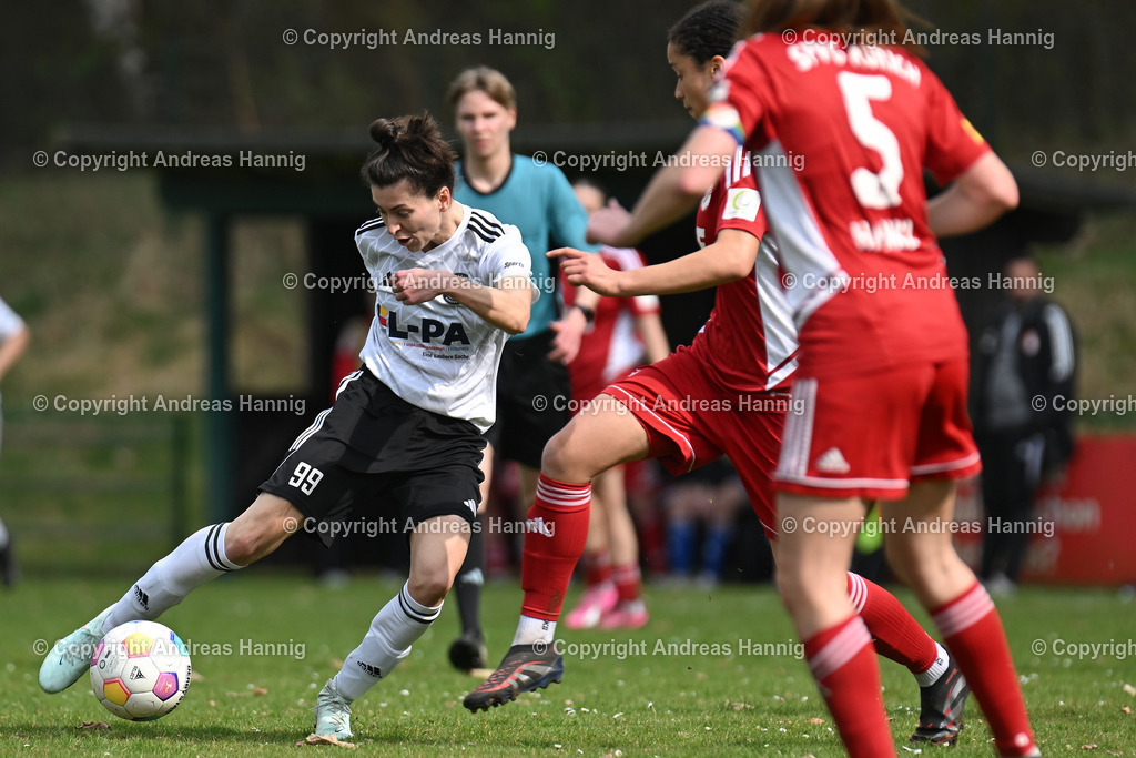 Fußball I Frauen I Saison 2024-25 I Oberliga I FC Jesteburg-Bendestorf - SpVg Aurich Frauen I 13.4.2025 | a-hannig - Realisiert mit Pictrs.com