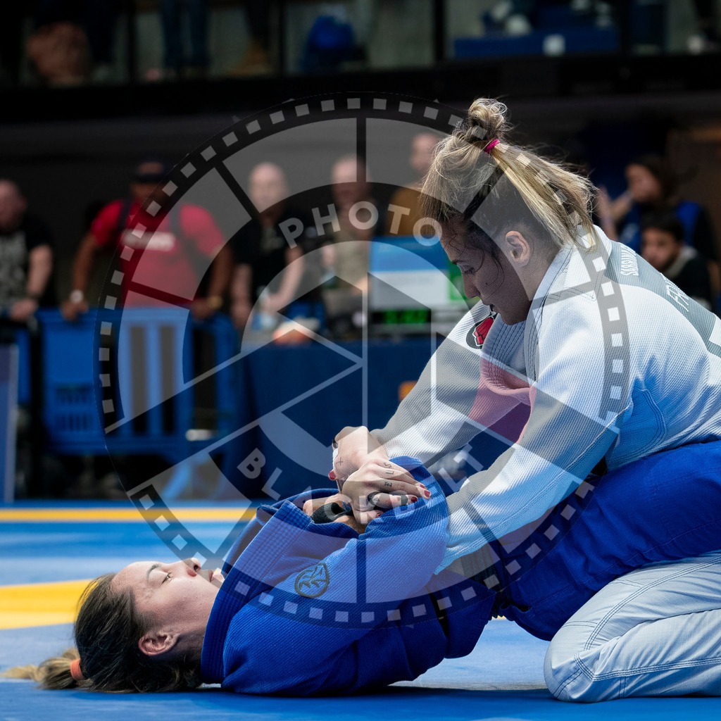 20240126PBB1540 | Fighters compete during the Brazilian Jiu-Jitsu European Championship of the IBJJF in Paris, France, on January 26, 2024.