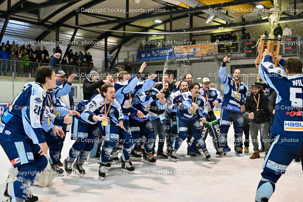 ESC Steindorf vs. EHC Althofen 8.3.2024 | ESC Steindorf vs. EHC Althofen 8.3.2024, ESC Steindorf vs. EHC Althofen Meisterfeier am 08.03.2024 in Steindorf (Ossiachersee Halle), Austria, (Photo by Bernd Stefan)