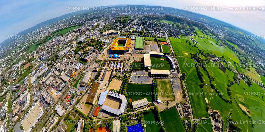 Aachen240490048Tivoli | Luftbild, Aachener Tivoli, Fußballstadion im Sportpark Soers, Heimspielort des Fußballvereins Alemannia Aachen, Circus-Theater Roncalli Zirkus Zelte, Chio Aachen Stadion für Pferdesport-Turnier, Deutsche Bank Stadion Chio Aachen Gelände, Erdkugel, Fisheye Aufnahme, Fischaugen Aufnahme, 360 Grad Aufnahme, tiny world, little planet, fisheye Bild, Laurensberg, Aachen, Niederrhein, Nordrhein-Westfalen, Deutschland