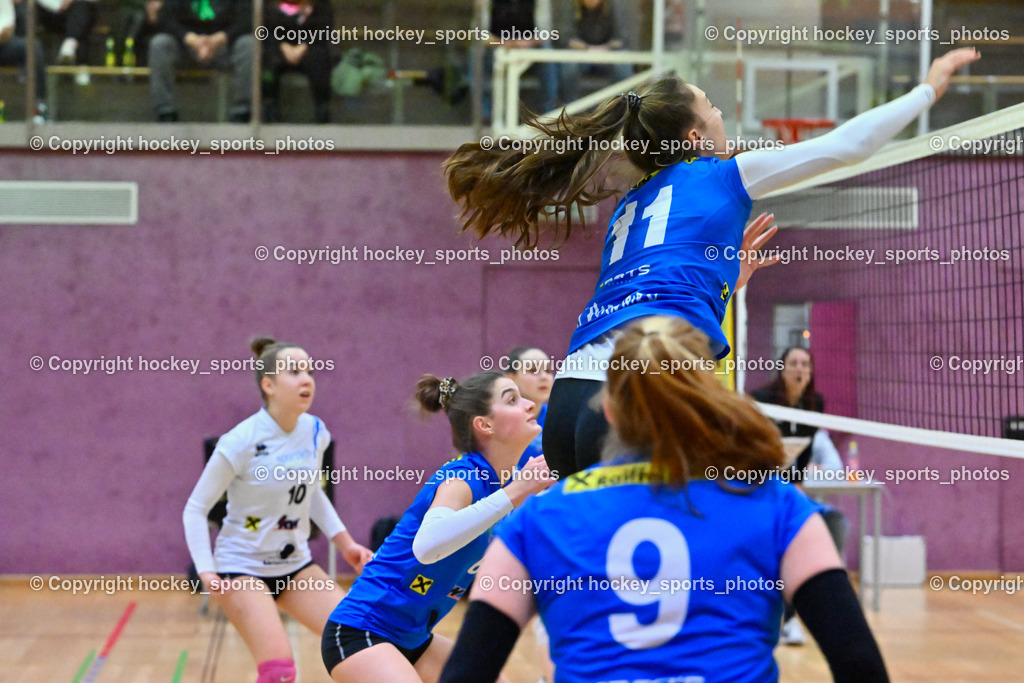ASKÖ Volley Eagles vs. VC Raiffeisen Dornbirn 26.11.2022 | #11 OEHAJA Ariola, #6 HALBEISEN Magdalena