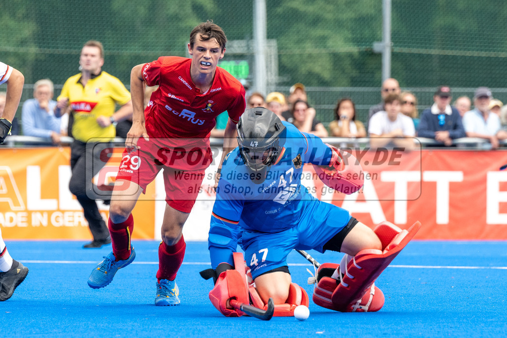 SFE_20230716_0330 | EuroHockey EM U18 Boys Final Belgium vs Germany am 16.07.2023 in Krefeld (Gerd-Wellen-Hockeyanlage), Photo: Stephan Fehrmann 2023 (Sports-Gallery)