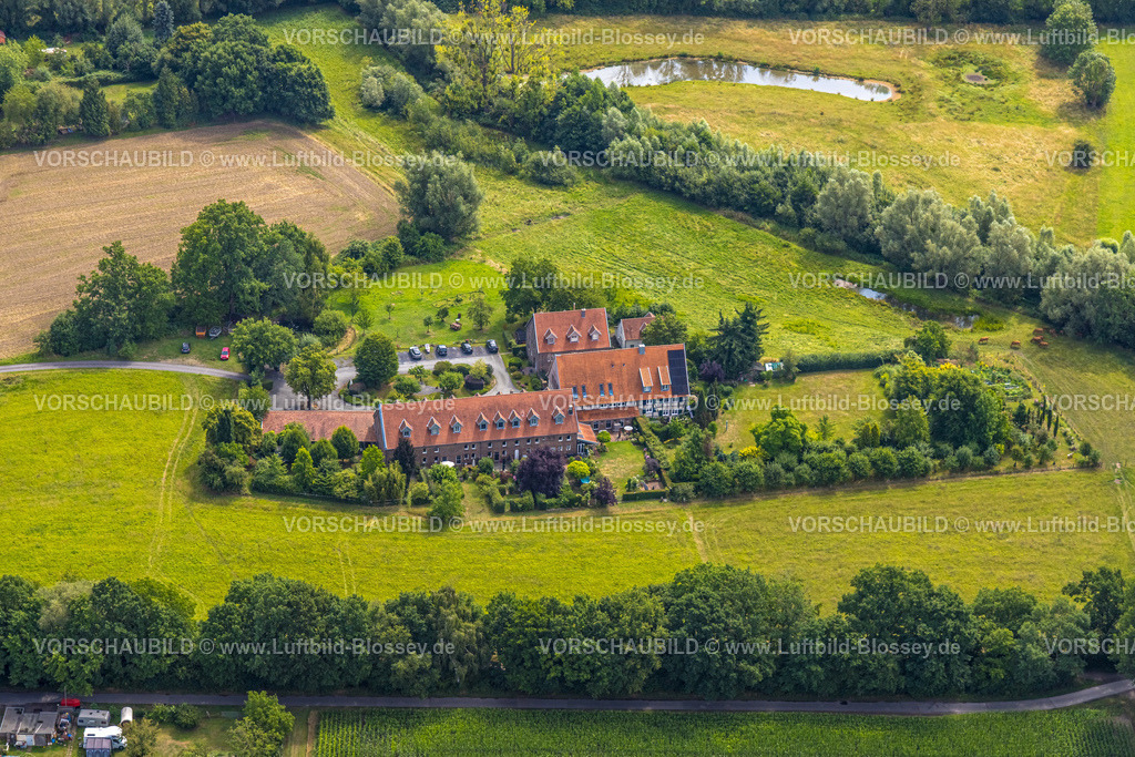 Hamm250701327Rhynern | Luftbild, Hof Ostbimberg in malerischer Landschaft, Uentrop, Hamm, Ruhrgebiet, Nordrhein-Westfalen, Deutschland