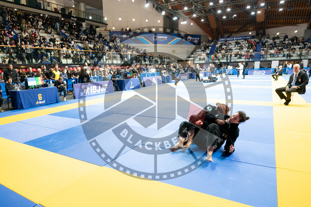 20240124PBB02830 | Fighters compete during the second day of the IBJJF European Championship in Paris, France, on January 24, 2024.