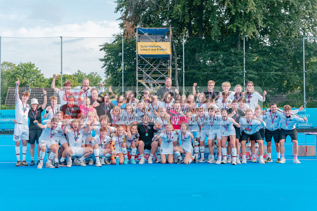 HK_20230716_902614 | Euro Hockey WU18 Siegerehrungen Championship Girls &amp; Boys am 16.7.2023 CHTC , Krefeld ,