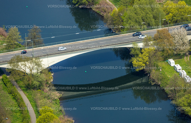 Witten230402884 | Luftbild, Ruhrbrücke Herbede, Fluss Ruhr, Heven, Witten, Ruhrgebiet, Nordrhein-Westfalen, Deutschland