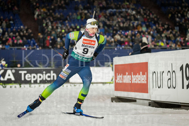 bett1.de WTC Biathlon auf Schalke, 28.12.2025 | Pepe Scheffler (Team Deutschland) bei der World Team Challenge (bett1.de WTC Biathlon auf Schalke) am 28.12.2025 in der Veltins-Arena in Gelsenkirchen (Deutschland). 