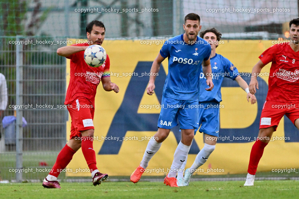 KAC 1909 vs. SAK | #2 David Gräfischer KAC 1909, #22 Leo Ejup SAK, #17 Jan Sasa Ogris-Martic SAK, #9 Mihret Topcagic KAC 1909, KAC 1909 vs. SAK, KAC 1909 vs. SAK am 06.09.2024 in Klagenfurt (Sportplatz KAC), Austria, (Photo by Bernd Stefan)