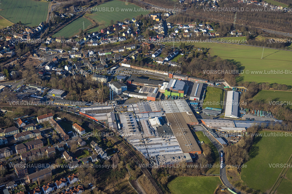 Witten240102913 | Luftbild, Pilkington Automotive Deutschland GmbH, Sonnenschein, Witten, Ruhrgebiet, Nordrhein-Westfalen, Deutschland