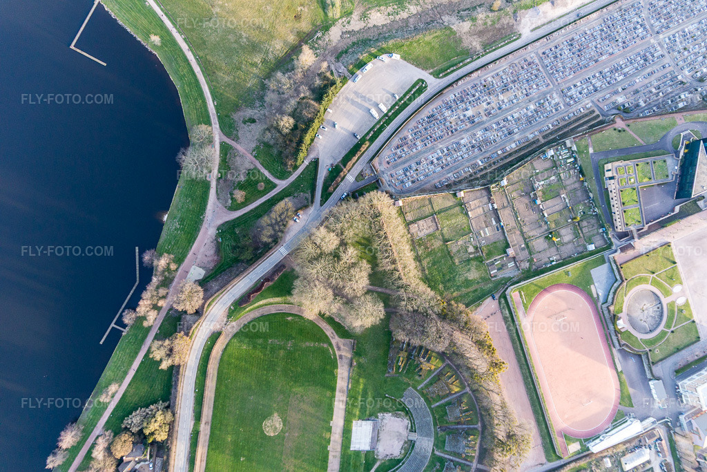 Aerial view: (Burgundy) in Autun in the state Saone et Loire, France.Photo: IMG_105498.jpg taken on 04/01/2018 by Werner Riehm/FLY-FOTO.comResolution of the original: 5472 x 3648 px
