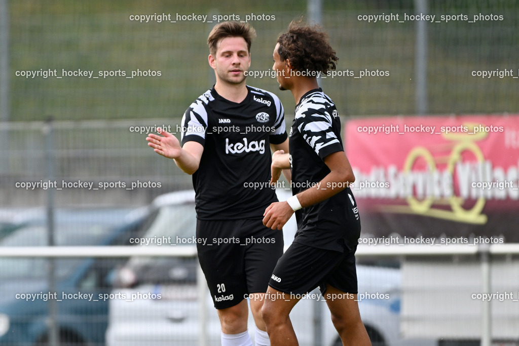 SC Magdalen vs. DSG Ledenitzen | #20 David Christoph Kargl SC Magdalen, #9 Saif Moussa SC Magdalen, SC Magdalen vs. DSG Ledenitzen, SC Magdalen vs. DSG Ledenitzen am 19.07.2024 in Villach (Sportplatz Madalen), Austria, (Photo by Bernd Stefan)