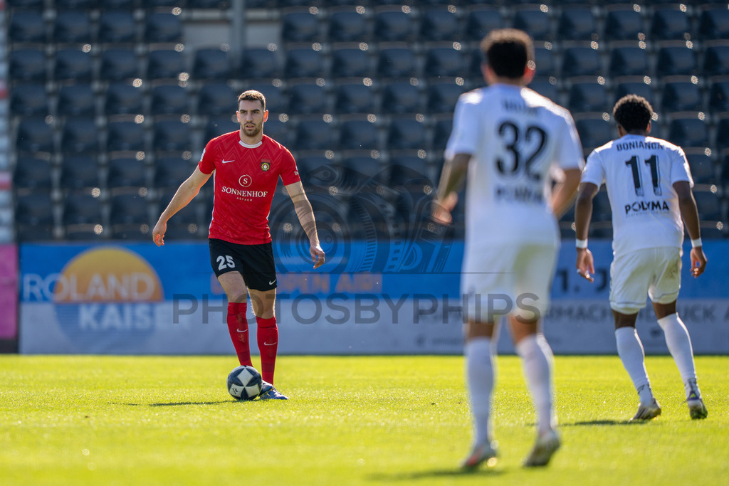 SG Sonnenhof Großaspach vs. KSV Hessen Kassel, Fussball, Regionalliga Südwest, 23. Spieltag, Saison 2025/2026, 07.03.2026 | Arbnor Nuraj (SG Sonnenhof Großaspach, #25),SG Sonnenhof Großaspach vs. KSV Hessen Kassel, Fussball, Regionalliga Südwest, 23. Spieltag, Saison 2025/2026, 07.03.2026Foto: photosbyphips/Philip Ziegler