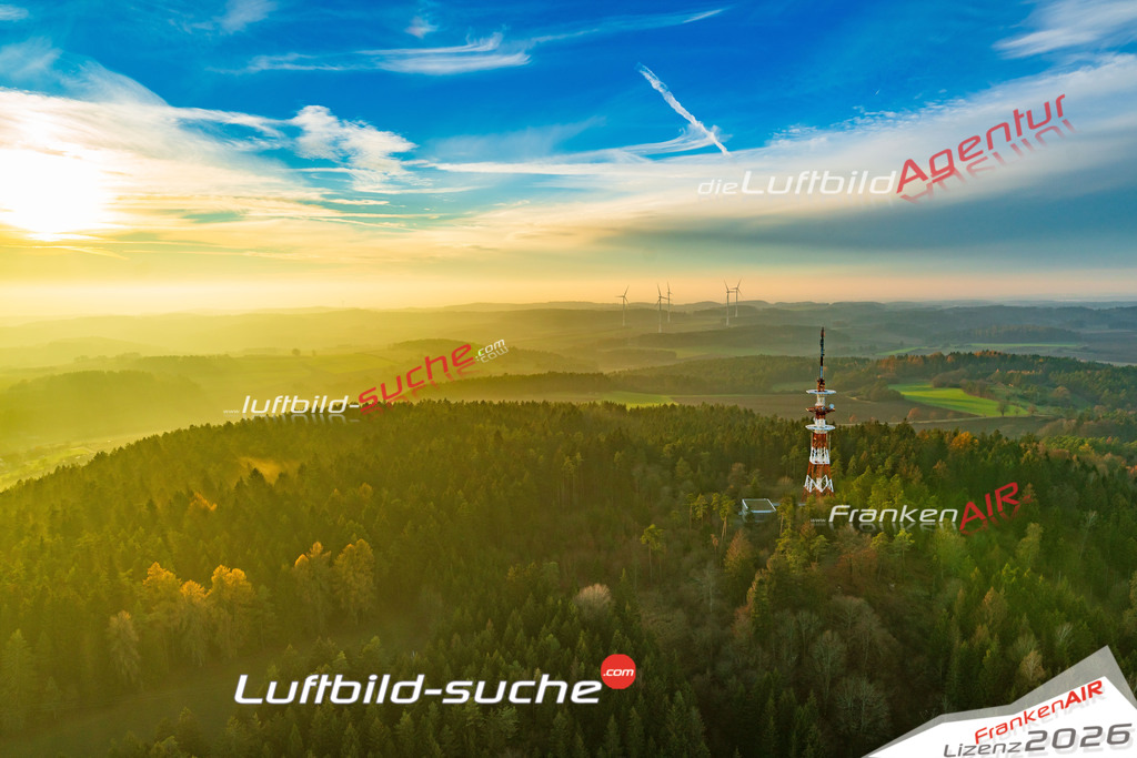 aktuelles Luftbild von Fernmeldeturm Thurnau - Luftaufnahme wurde 2018 von https://frankenair.de mittels Flugzeug (keine Drohne) erstellt.