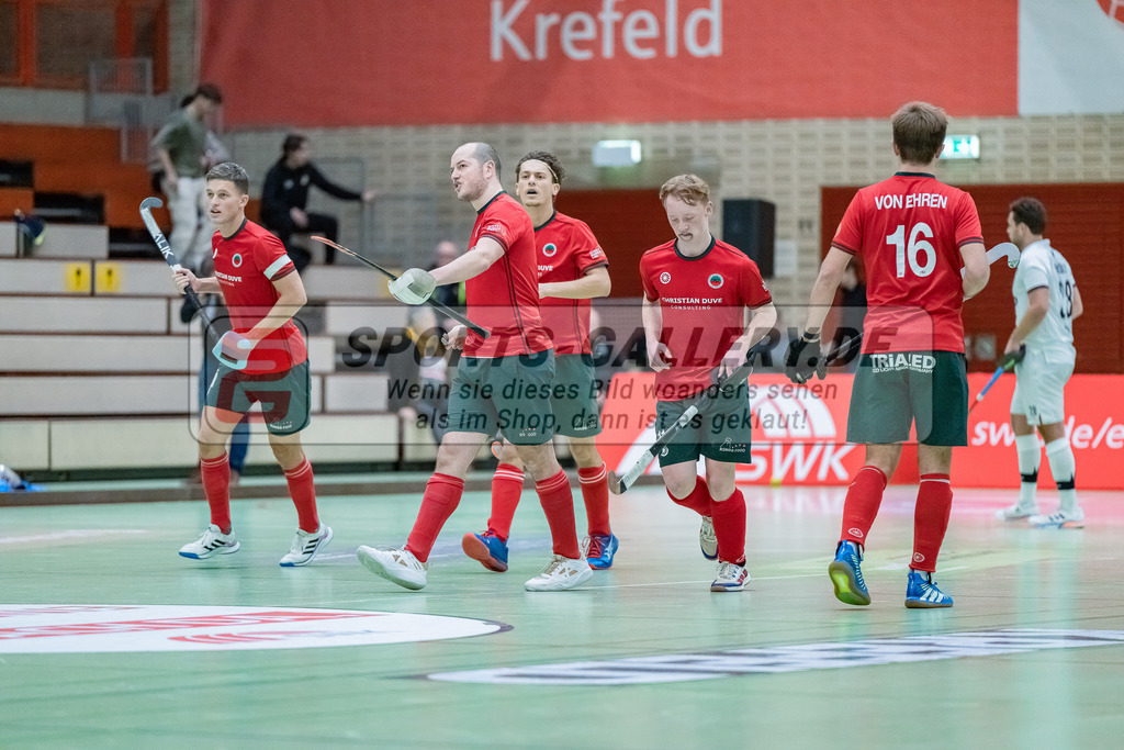 HK_20231216_107405 | 1. Bundesliga Herren  Crefelder HTC - Blau Weiß Köln am 16.12.2023 Sporthalle Glockenspitz, Krefeld ,