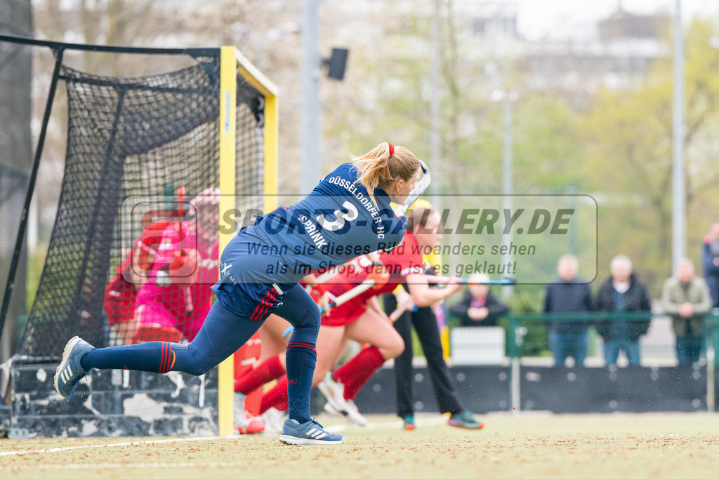 HK_20230416_901658 | 1. Bundesliga Damen Düsseldorfer HC - Rot-Weiss Köln am 16.4.2023 DHC Düsseldorf, Düsseldorf , Annika Sprink ( Düsseldorfer HC #3 )