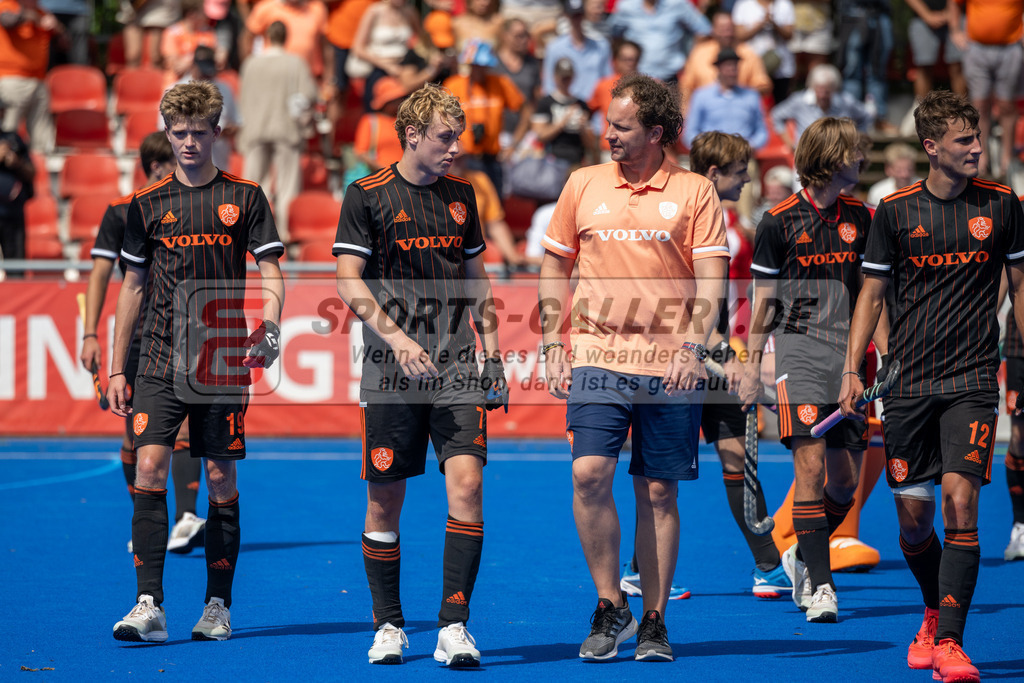 SFE_20230716_0242 | EuroHockey EM U18 Boys 3th 4th Netherlands vs Spain am 16.07.2023 in Krefeld (Gerd-Wellen-Hockeyanlage), Photo: Stephan Fehrmann 2023 (Sports-Gallery)