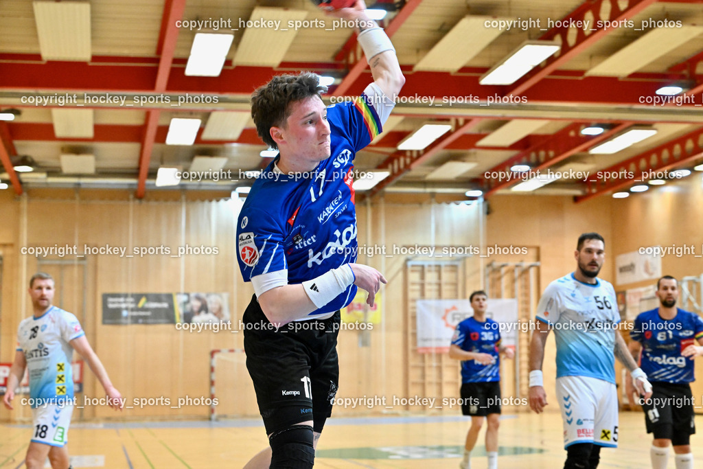 SC Ferlach vs. HSG Bärnbach/Köflach 30.3.2024 | #17 PAVLOV Hari SC Ferlach, SC Ferlach vs. HSG Bärnbach/Köflach 30.3.2024, SC Ferlach vs. HSG Bärnbach/Köflach am 30.03.2024 in Ferlach (Ballspielhalle Ferlach), Austria, (Photo by Bernd Stefan)