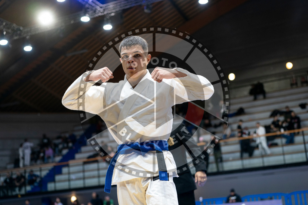 20240121PBB7615 | Fighters compete during the second day of the IBJJF European Championship in Paris, France, on January 21, 2024.