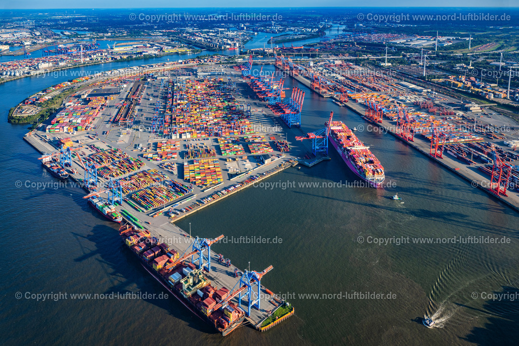 Hamburg_Waltershof_Burchardkai_Containerschiff_One_Triumph_ELS_3488190925 | HAMBURG 19.09.2025 Fahrendes Containerschiff " ONE Ingenuity " auf der Elbe wird mit Schleppern zum Burchardkai gebracht in Hamburg, Deutschland. Weiterführende Informationen bei: HPA Hamburg Port Authority,  Hafen Hamburg Marketing e.V. (HHM). // Container ship " ONE Ingenuity " on the Elbe River is brought to Burchardkai by tugboats in Hamburg, Germany. Further information at: HPA Hamburg Port Authority,  Hafen Hamburg Marketing e.V. (HHM). Foto: Martin Elsen