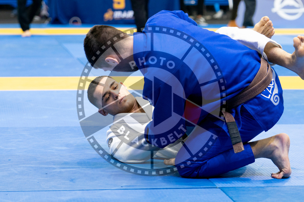 20240124PBB01133 | Fighters compete during the second day of the IBJJF European Championship in Paris, France, on January 24, 2024.