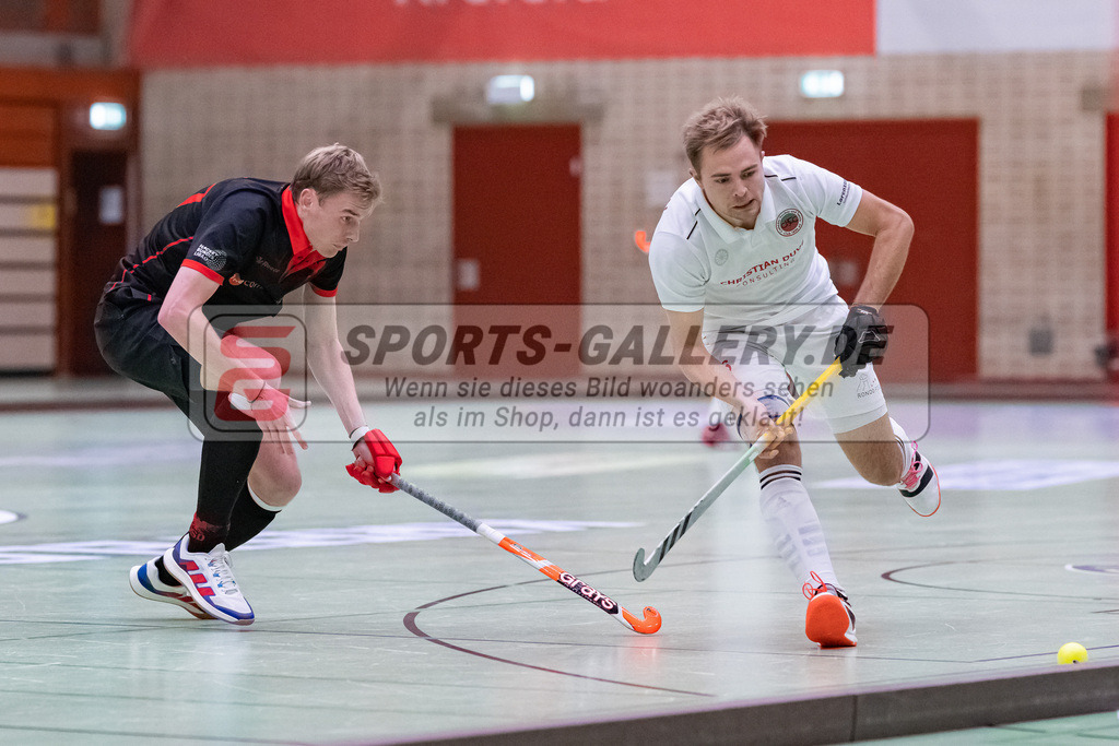 HK_20230113_102734 | 1. Bundesliga ( Halle ) Herren Crefelder HTC - DSD Düsseldorf am 13.1.2023 Crefelder HTC  ( CHTC ) Halle Glockenspitz , Krefeld , van Ehren Christian ( Crefelder HTC #16 )