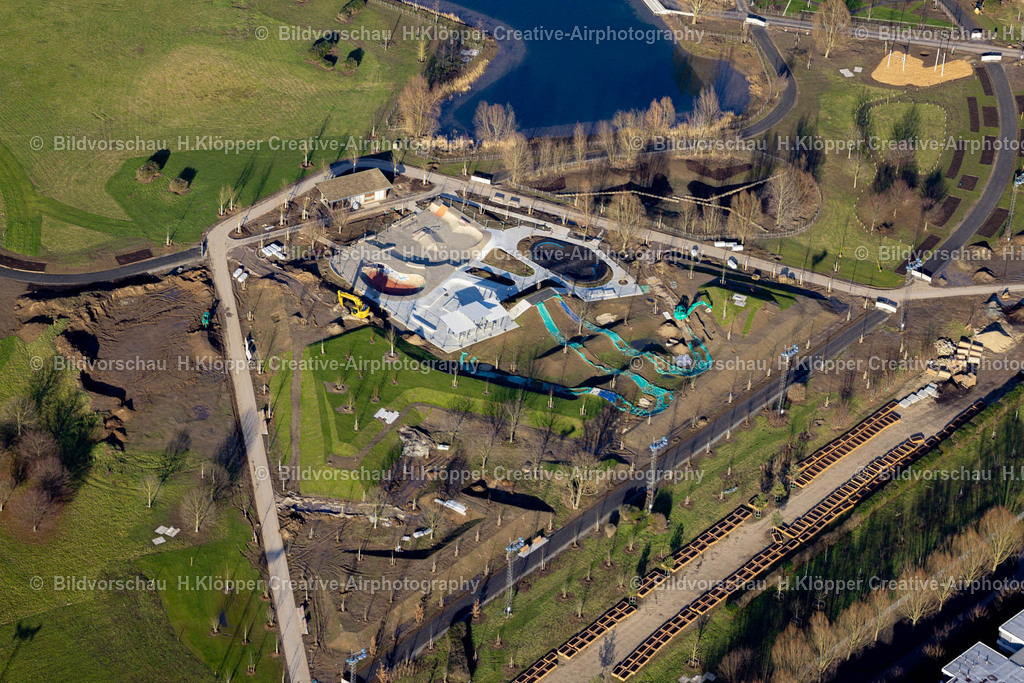 Luftbild Neuss-8955 | Luftbildfotografie Umbauarbeiten am Gelände der ehemaligen Rennbahn in Neuss im Bundesland Nordrhein-Westfalen, Deutschland - Realisiert mit Pictrs.com