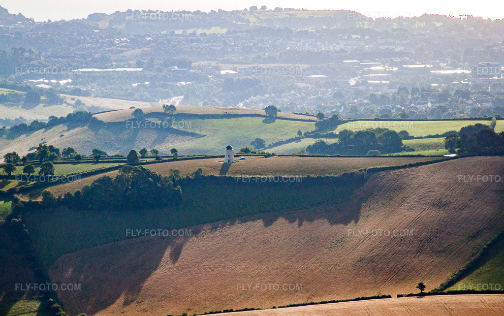 Aerial view: View of the town in Ipplepen in the state England, Great Britain. – Photo: IMG_19743.jpg taken on 07/25/2009 by Werner Riehm/FLY-FOTO.com – Resolution of the original: 4390 x 2752 px