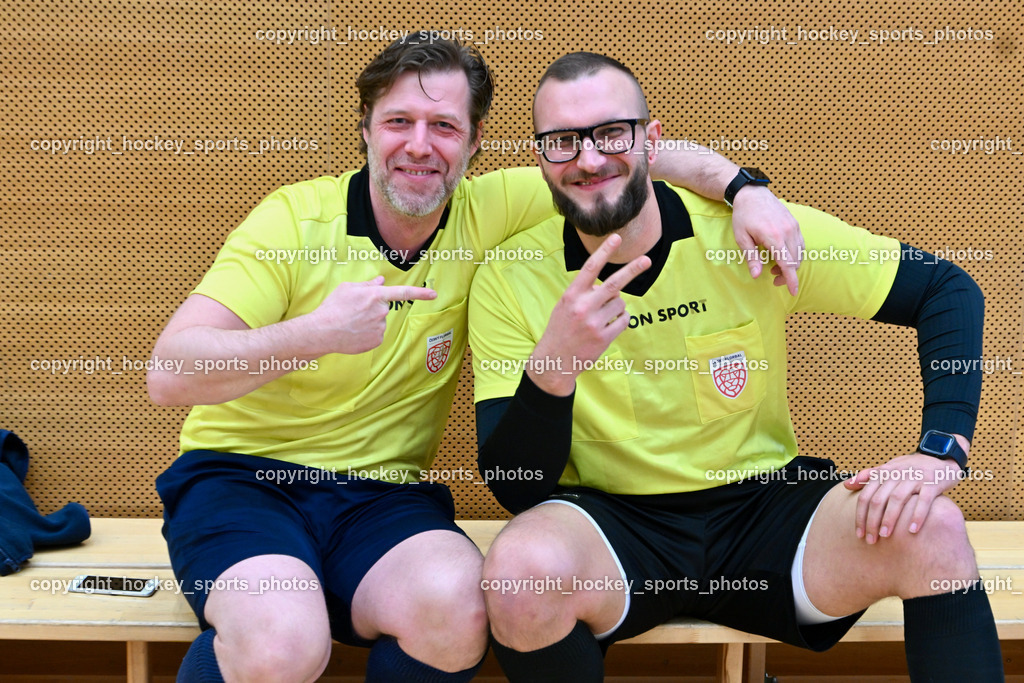 VSV Unihockey vs. KAC Floorball 4.2.2023 | Kamil Vraspir, Tomas Prokopius, Referees