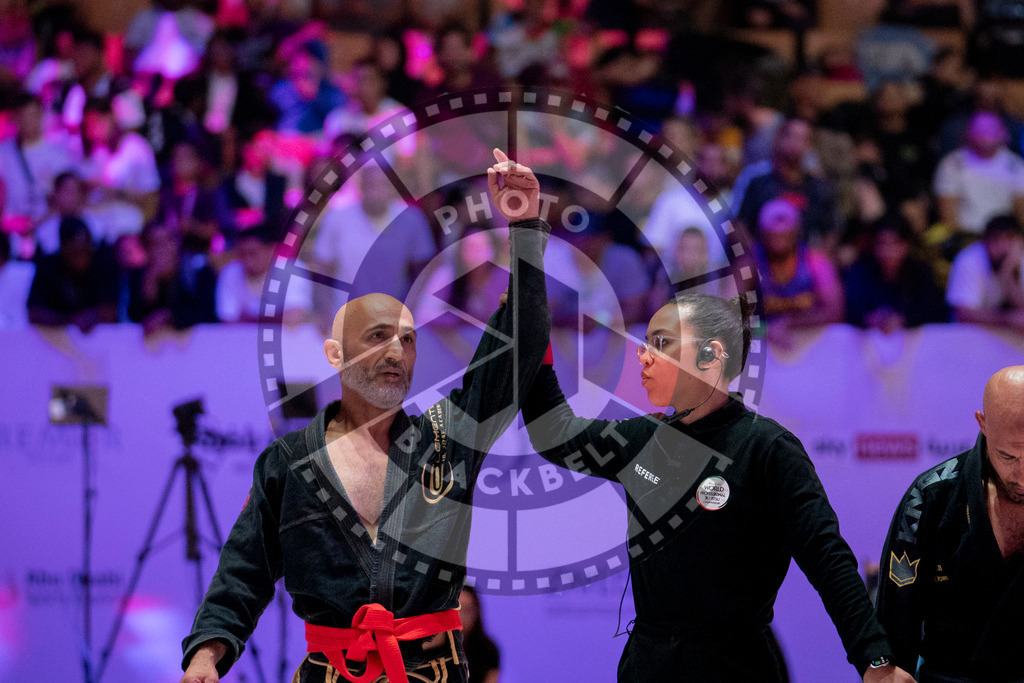 20231107PBB4752 | Fighters compete during the AJP World Master Championship in the Mubadala Arena in Abu Dhabi, Arab United Emirates, on November 7, 2023.