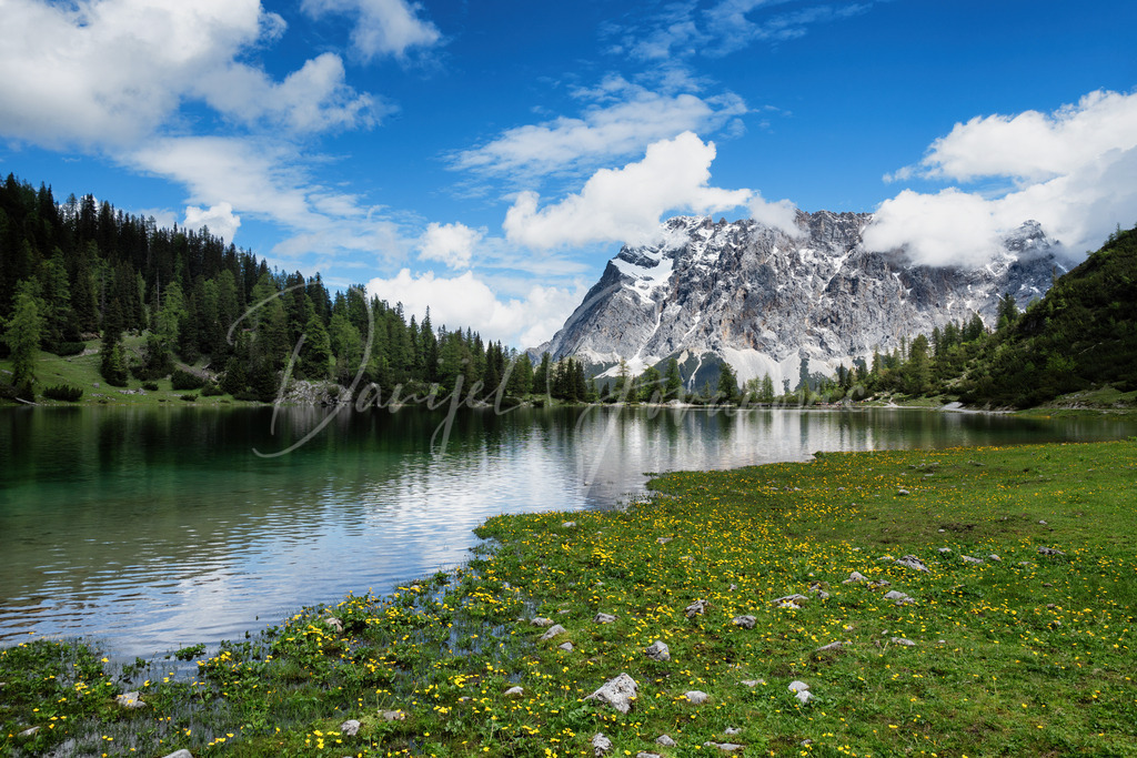 Zugspitze | Blick über den Seebensee zur Zugspitze