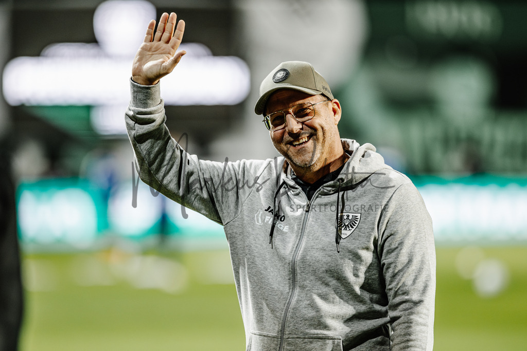 2. Bundesliga, Saison 2024/25, 7. Spieltag: SC Preußen Münster - FC Schalke 04 | Münster, 28.09.2024: 2. Bundesliga, 7. Spieltag, SC Preußen Münster gegen FC Schalke 04 im LVM-Preußenstadion in Münster. Foto: sportfotografie.ms | Markus Paletta - Realisiert mit Pictrs.com