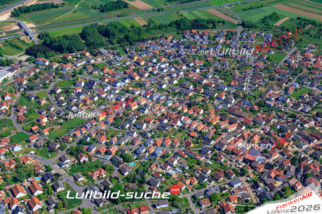 Das Luftbild der Stadt Kemmern wurde 2018 vom Flugzeug heraus erstellt (keine Drohne) Aufnahmehöhe ca.400 Meter- hohe Auflösung für beste Druck-Qualität