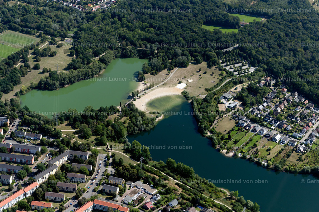 4035373 | BRAUNSCHWEIG 31.07.2020 Uferbereiche am Seegebiet des "Heidbergsee" im Ortsteil Südstadt-Rautheim-Mascherode im Ortsteil Heidberg-Melverode in Braunschweig im Bundesland Niedersachsen, Deutschland. // Riparian areas on the lake area of "Heidbergsee" in Brunswick in the state Lower Saxony, Germany. Foto: Gerhard Launer