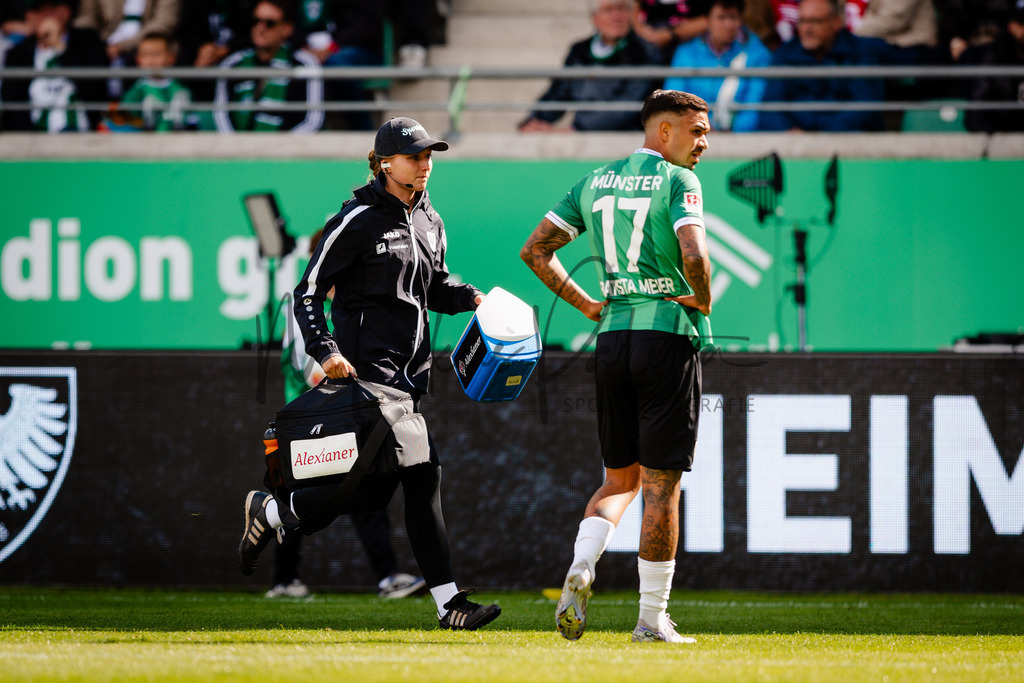 2. Bundesliga, Saison 2025/26, 5. Spieltag : SC Preußen Münster - Fortuna Düsseldorf | Münster, 14.09.2025: 2. Bundesliga, 5. Spieltag, SC Preußen Münster gegen Fortuna Düsseldorf im LVM-Preußenstadion in Münster. Foto: sportfotografie.ms | Markus Paletta - Realisiert mit Pictrs.com